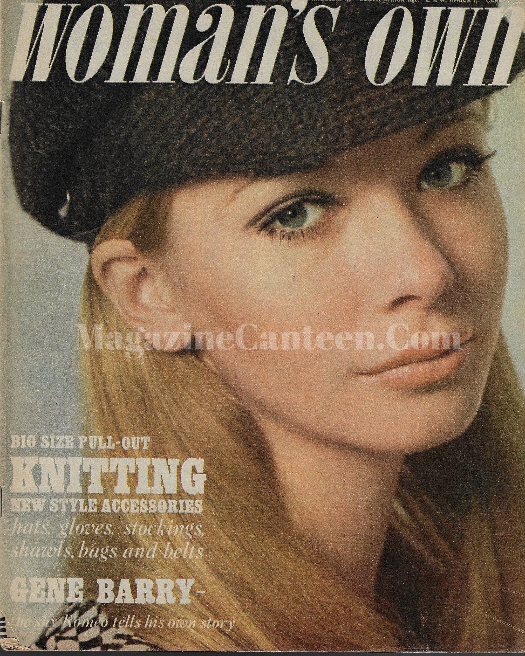 Woman's Own Magazine - Diana Rigg Gene Barry