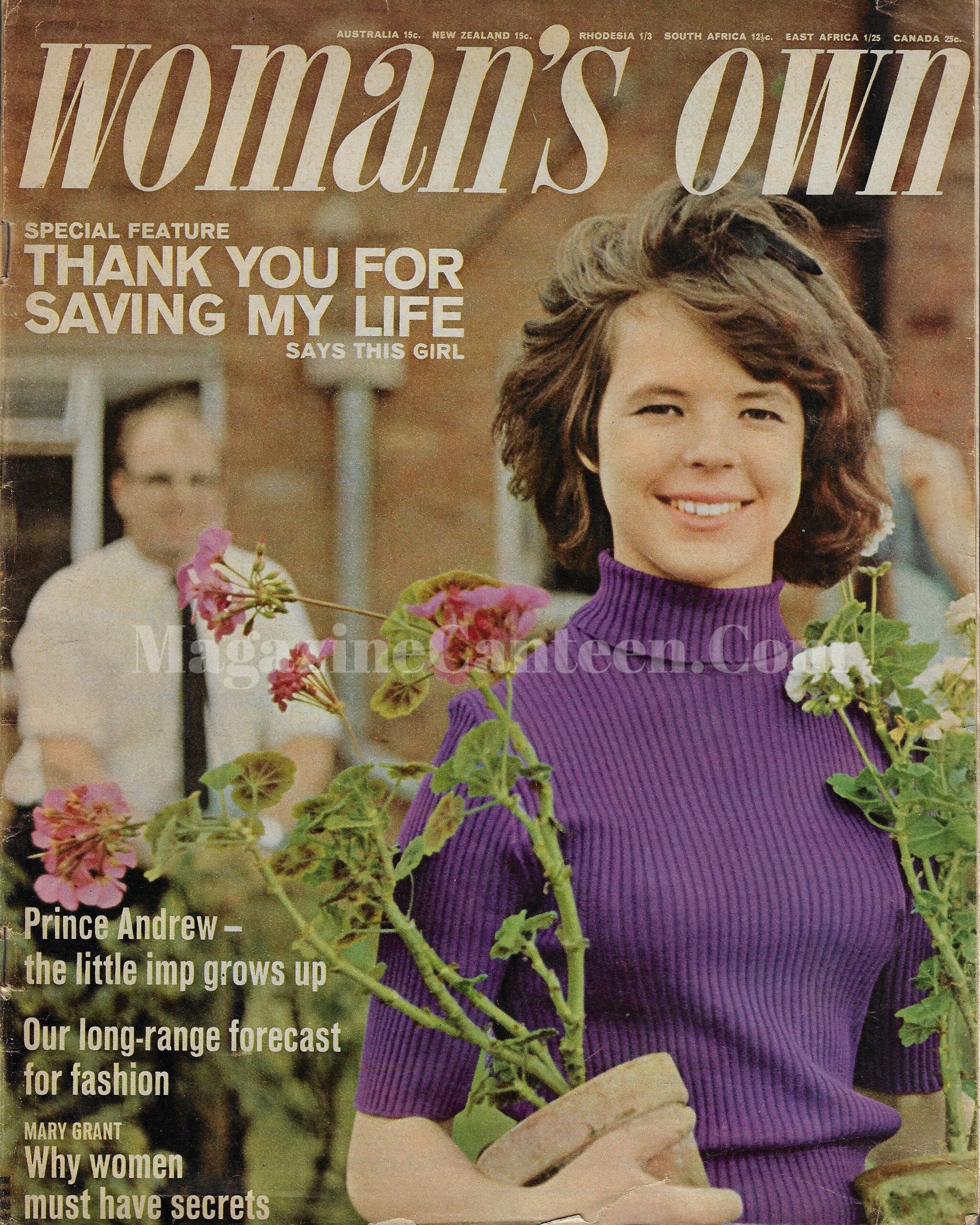 Woman's Own Magazine - Sylvia Smith Edward Woodward