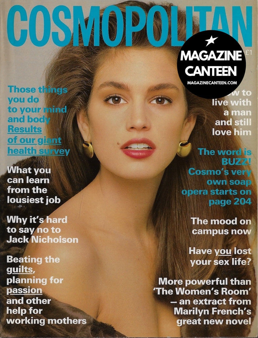 Cosmopolitan Magazine - CINDY CRAWFORD Jack Nicholson JAMES WEDGE