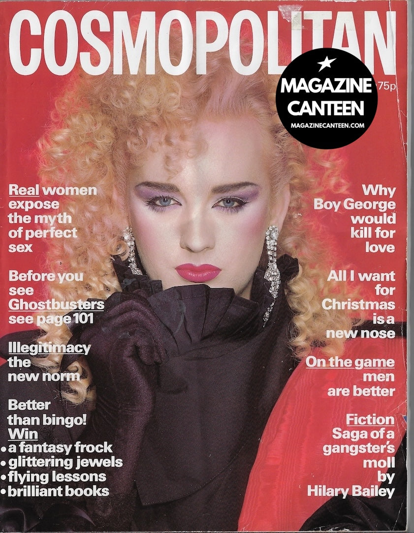 Cosmopolitan Magazine - BOY GEORGE Stevie Hughes BILL KING 1984