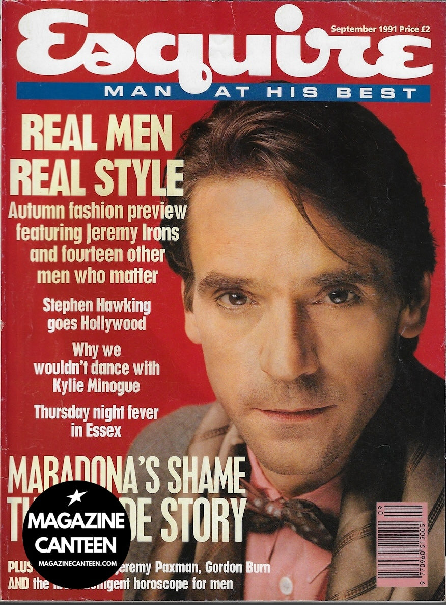 Esquire Magazine - Jeremy Irons KYLIE MINOGUE Joanne Whalley Kilmer