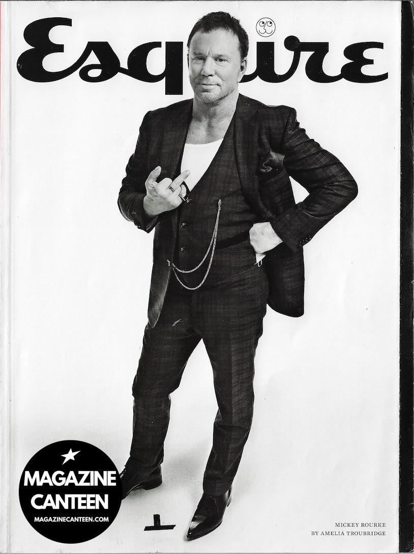 Esquire Magazine - MICKEY ROURKE Alice Eve SUBSCRIBER 2010