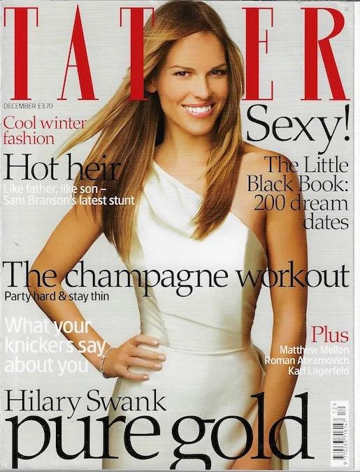Current Swank Magazine Tatler Magazine - Hilary Swank Karl Lagerfeld – magazine canteen