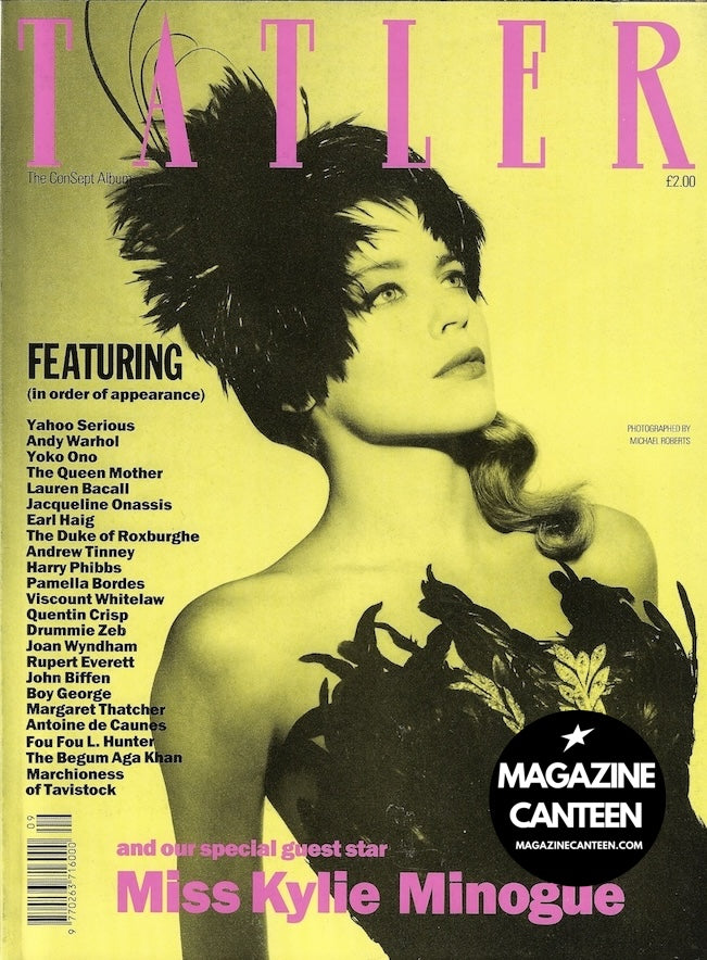rare Tatler Magazine - KYLIE MINOGUE Michael Roberts 1989