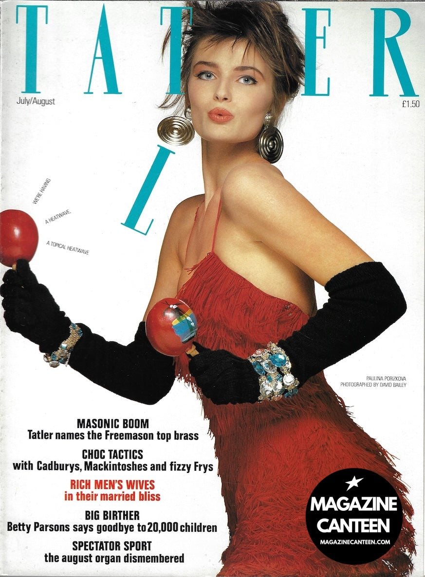 Tatler Magazine - PAULINA PORIZKOVA David Bailey NAOMI CAMPBELL