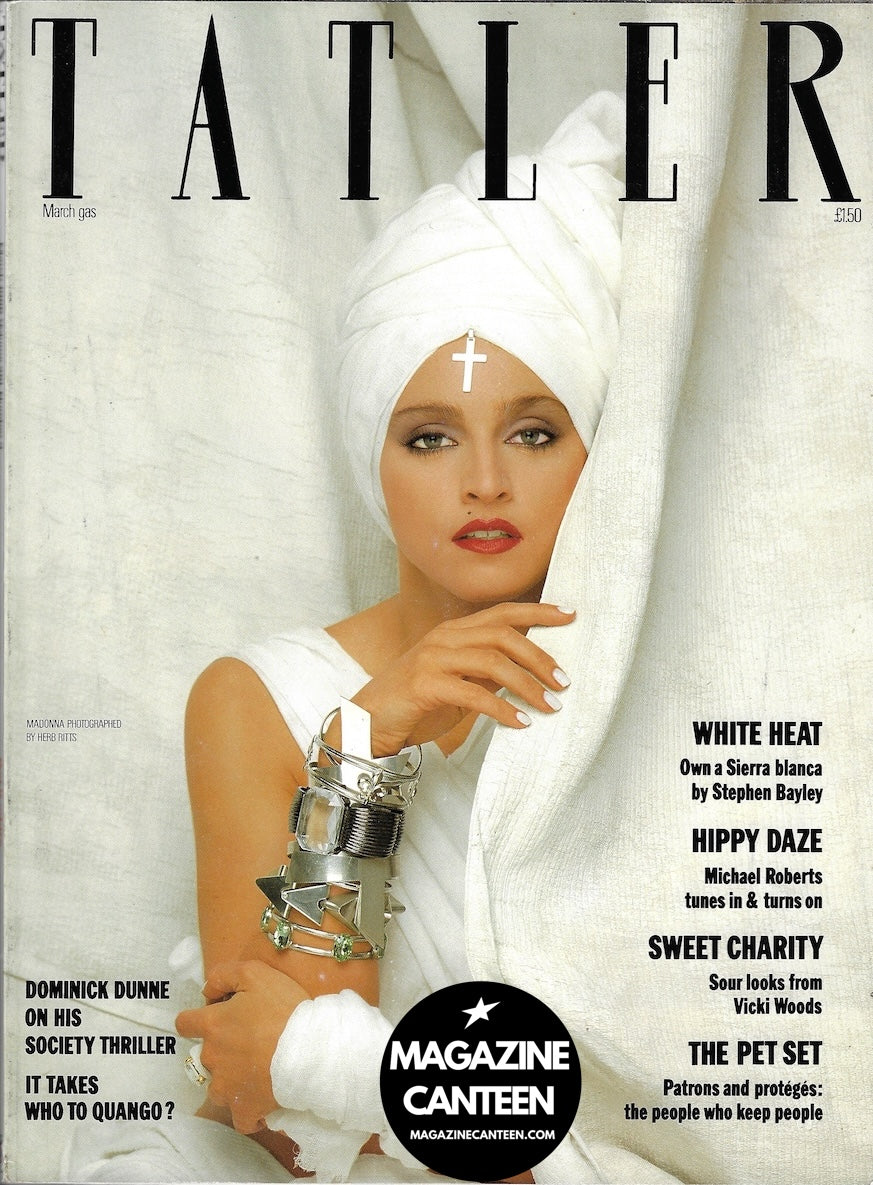 Tatler Magazine - MADONNA Cover 1986 By HERB RITTS