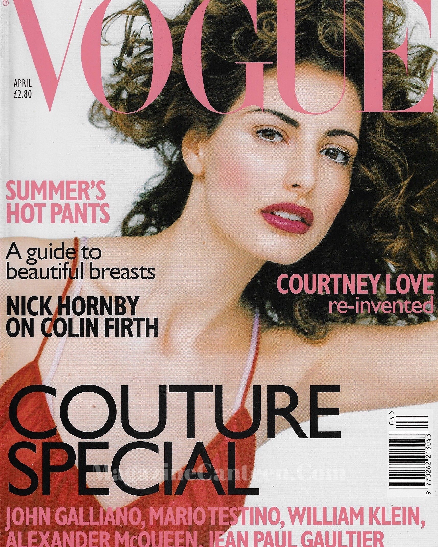 Vogue Magazine April 1997 - Elsa Benitez Alexander McQueen