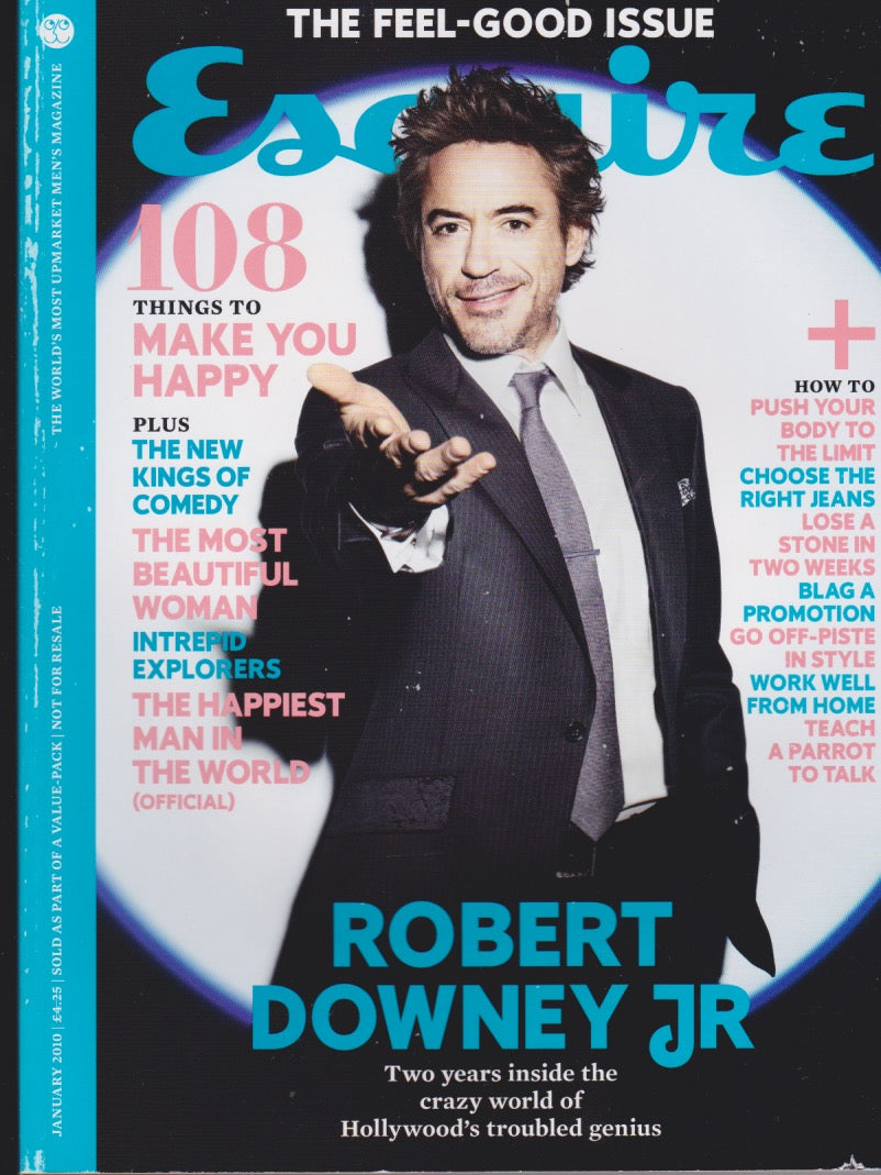 Esquire Magazine - January 2010 - Robert Downey Jr