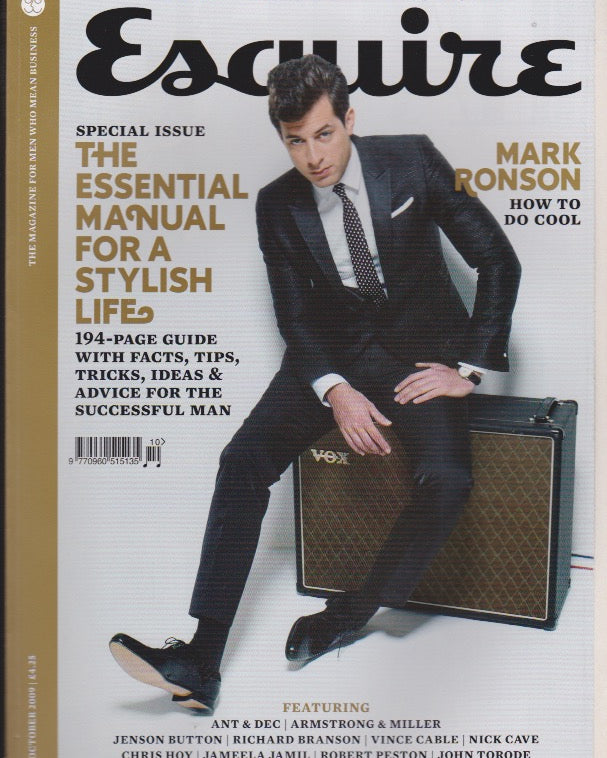 Esquire Magazine - October 2009 - Mark Ronson