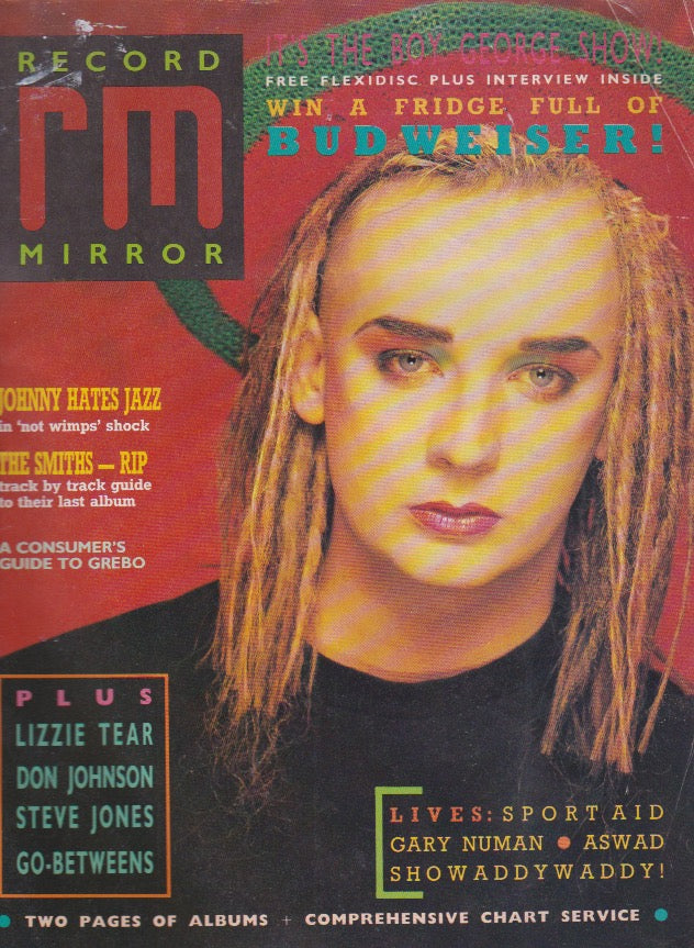 Record Mirror Magazine - 1987 Boy George