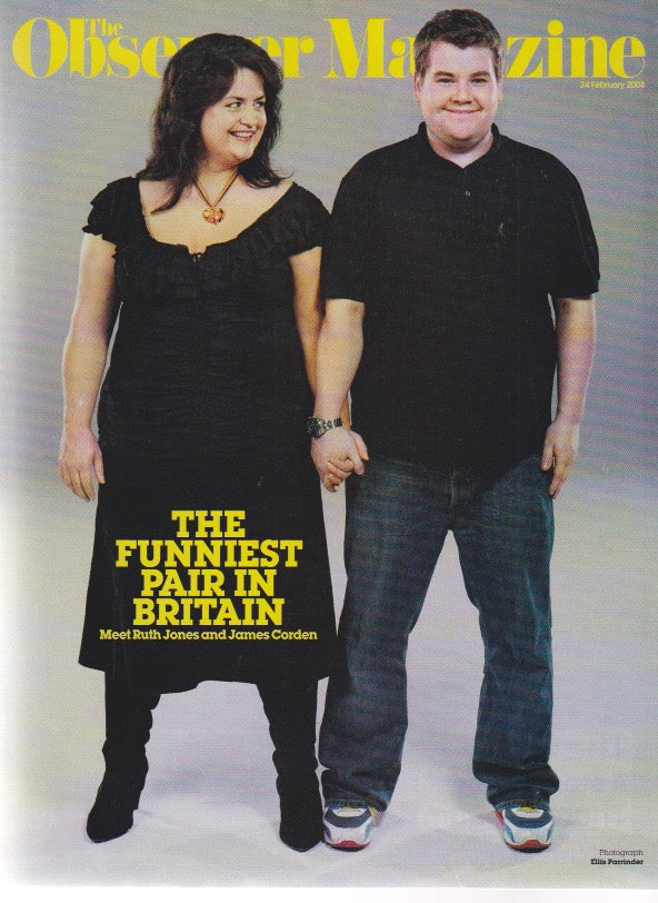 Observer Magazine - James Corden and Ruth Jones