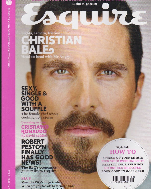 Esquire Magazine - June 2009 - Christian Bale