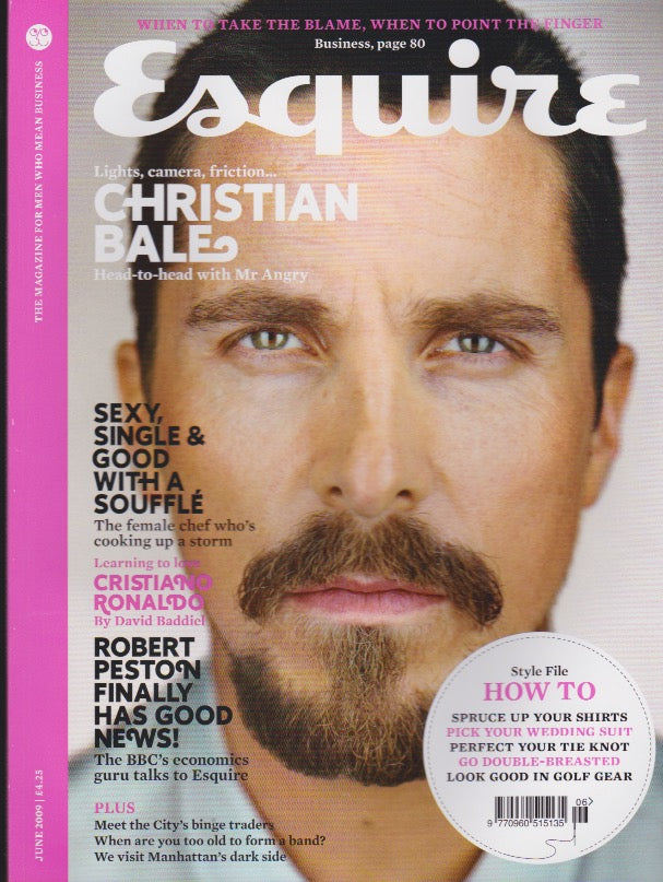 Esquire Magazine - June 2009 - Christian Bale