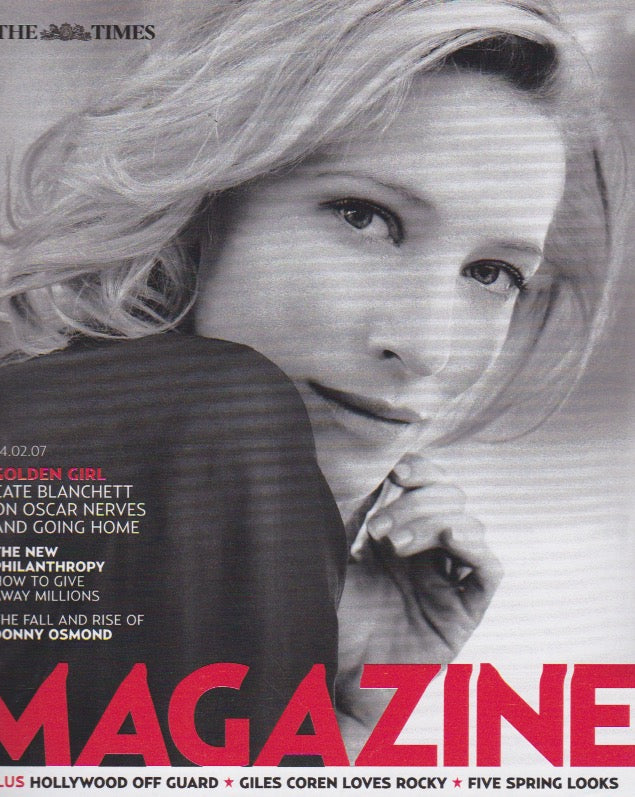 The Times Magazine - Cate Blanchett donny osmond