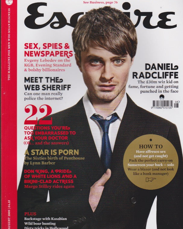 Esquire Magazine - August 2009 - Daniel Radcliffe