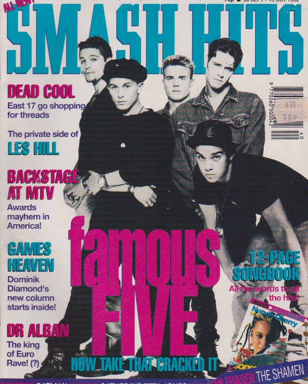 Smash Hits Magazine 1992 - Take That