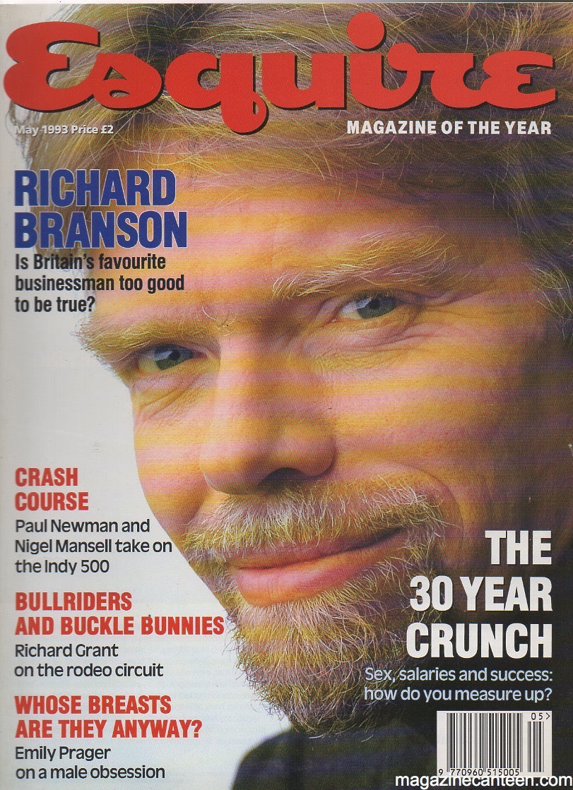Esquire Magazine May 1993 - Richard Branson billy zane