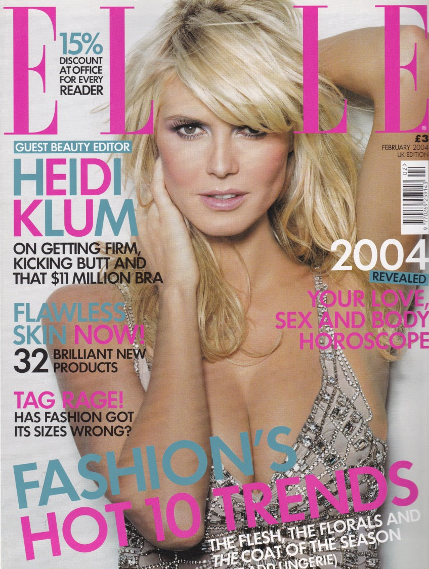 Elle Magazine Heidi Klum Magazine Canteen 