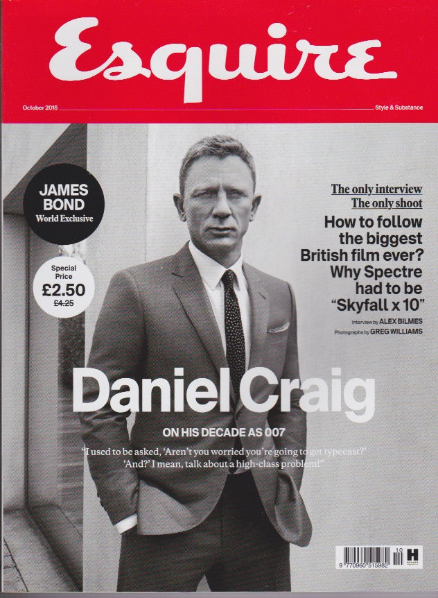 Esquire Magazine - October 2015 - Daniel Craig