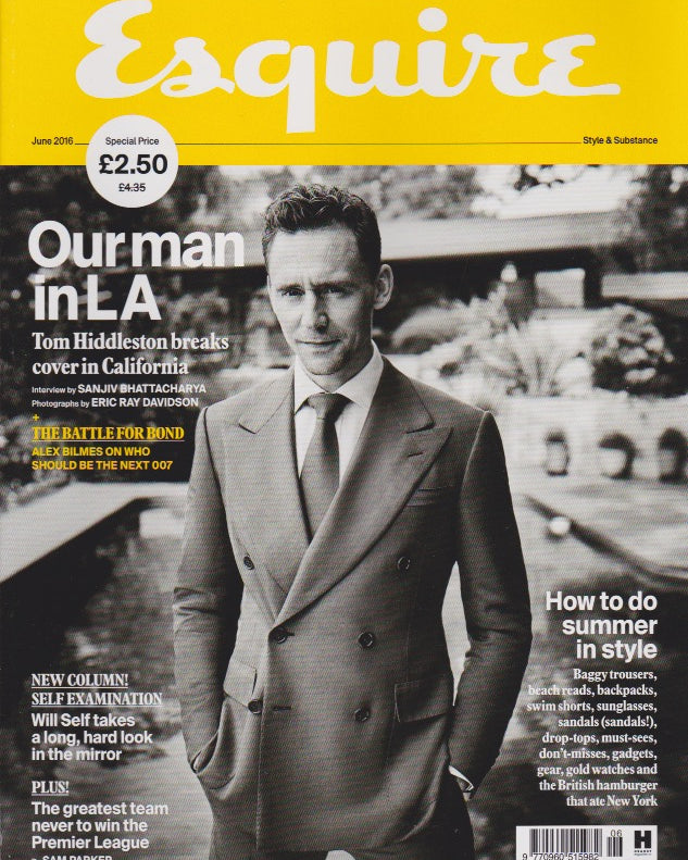 Esquire Magazine - June 2016 - Tom Hiddleston cillian murphy
