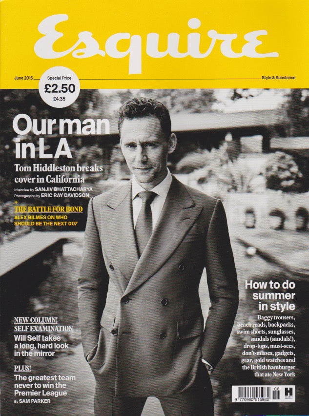 Esquire Magazine - June 2016 - Tom Hiddleston cillian murphy