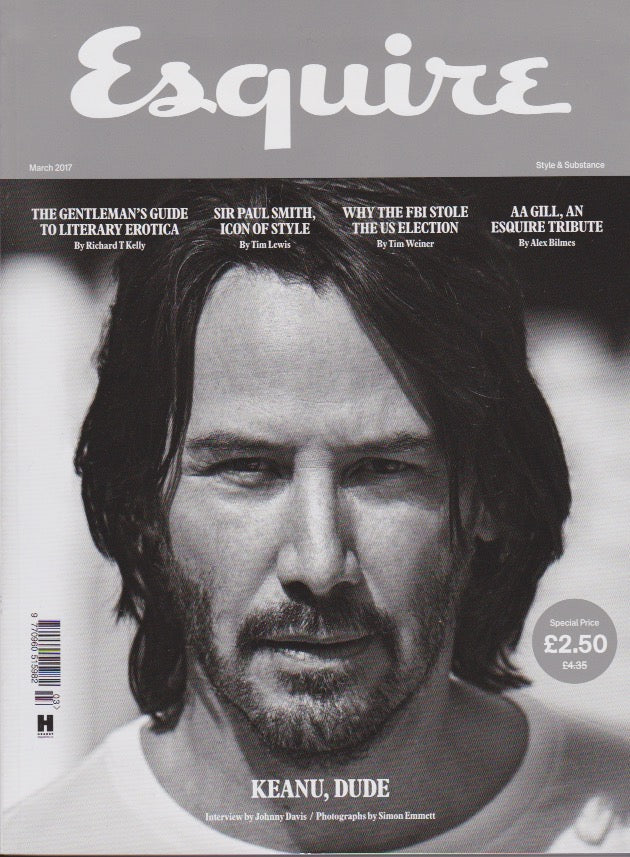 Esquire Magazine - March 2017 - Keanu Reeves