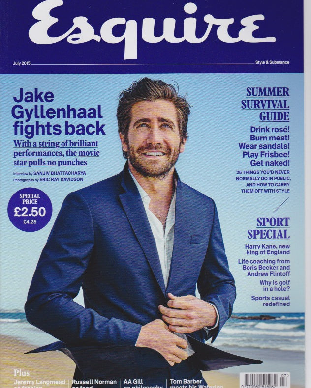 Esquire Magazine - July 2015 - Jake Gyllenhaal